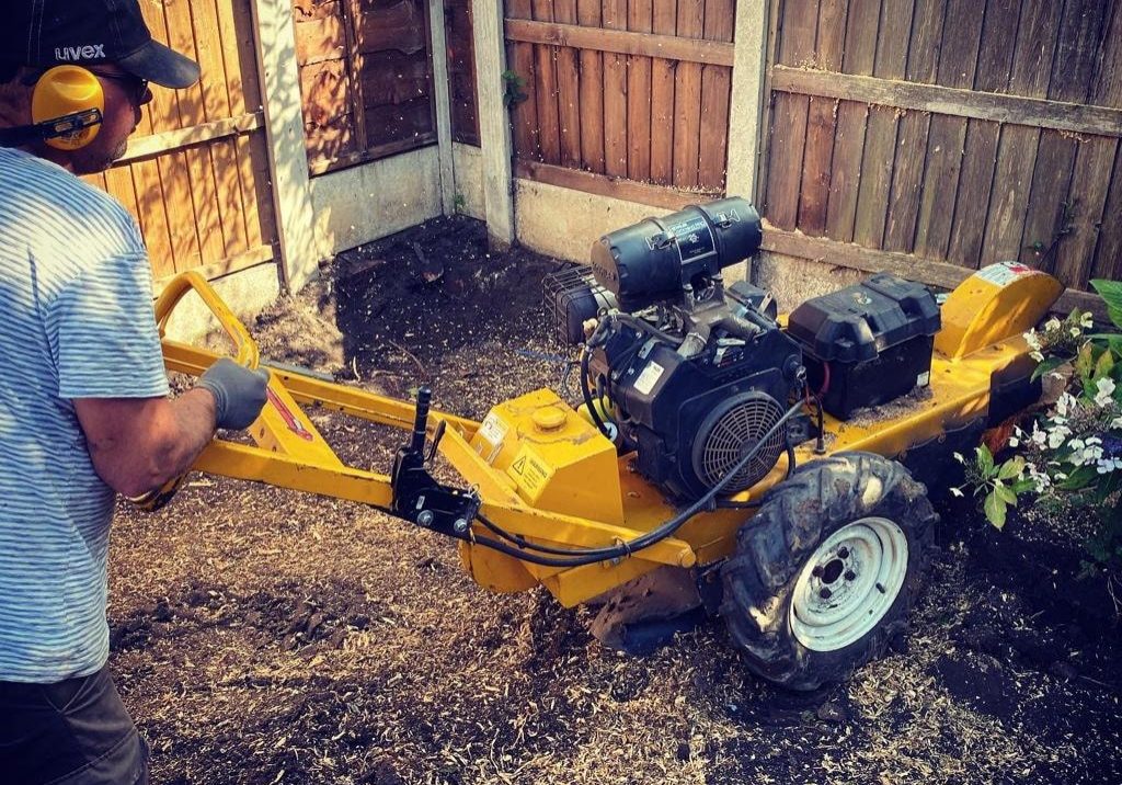 Stump grinding and wood chipper services