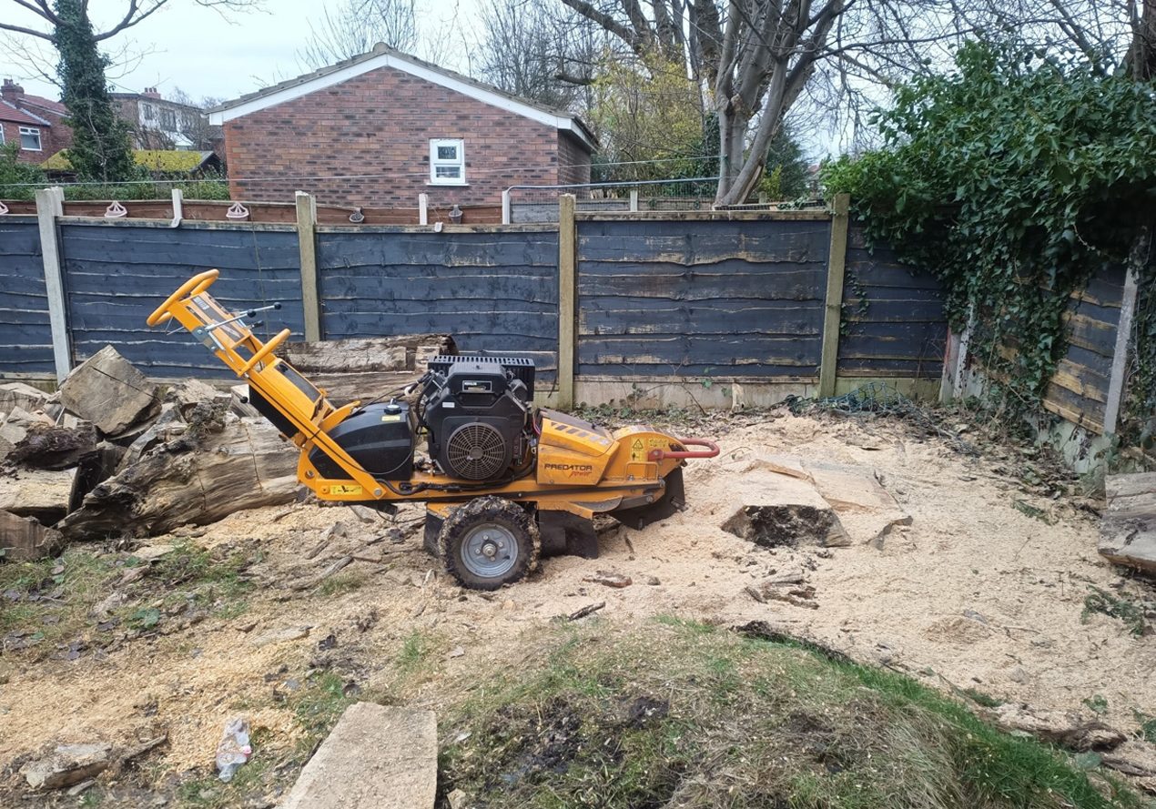 Stump grinding and wood chipper services